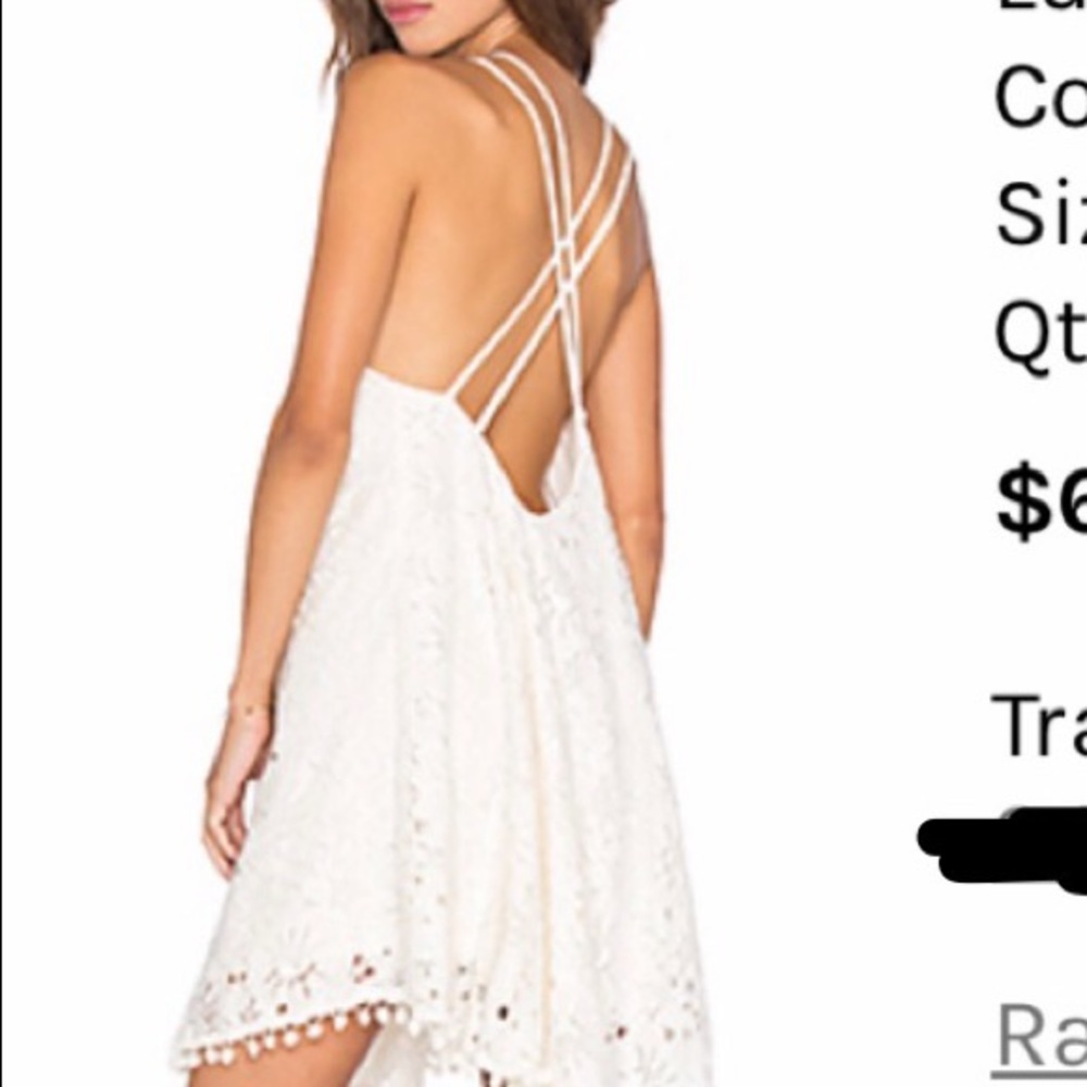 Lucy Paris Kate cross cross white dress - Picture 2 of 2